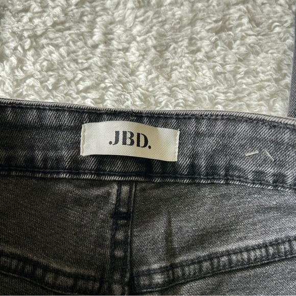 JBD Black Denim High Waisted Distressed Jeans Size 24 - Picture 4 of 5